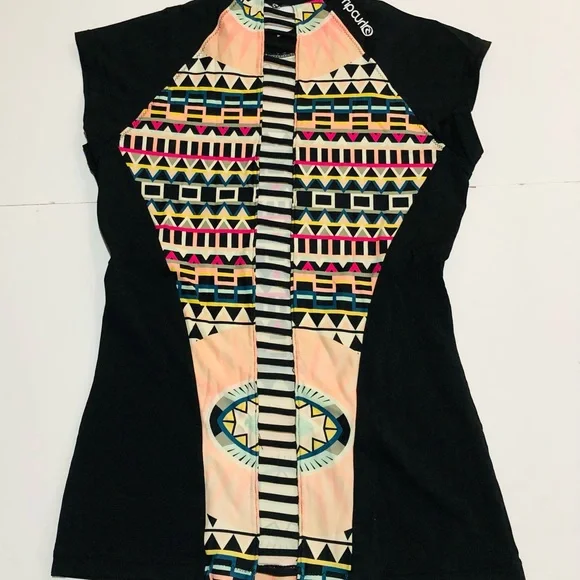 Rip Curl Rash Guard Shirt Junior Size XS Multicolor - Picture 4 of 6